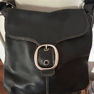 Coach Bleeker Shoulder Bag w/ Buckle Accent #13355- BIG AND BEAUTIFUL